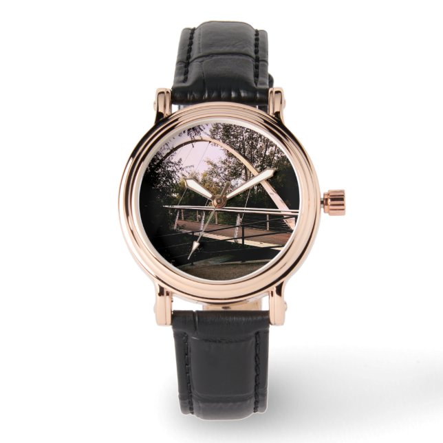 Weiße Brücke Armbanduhr (Vorderseite)