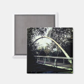 Weiße Brücke Magnet (Vorderseite/Rückseite)