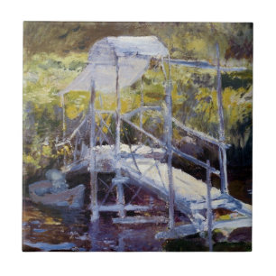 Weiße Brücke von John Twachtman Fliese