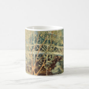 Weiße Brücke von Twachtman, Vintage-Impressionismu Kaffeetasse