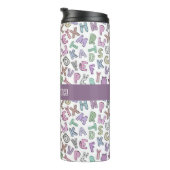 Weiße Buchstaben Thermosbecher (Nach rechts gedreht)