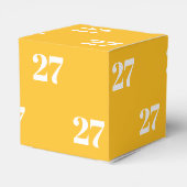 Weiße Buchstabennummer mit Leerzeichen anpassen Geschenkschachtel (Rückseite)