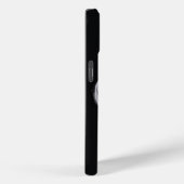 Weiße Calla-Lilie auf schwarz Case-Mate iPhone Hülle (Rückseite / Rechts)