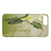 Weiße Calla-Lilie Case-Mate iPhone Hülle (Rückseite (Horizontal))