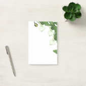 Weiße Calla-Lilien-Blumen Post-it Notes im Vintage Klebezettel (Büro)