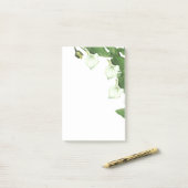 Weiße Calla-Lilien-Blumen Post-it Notes im Vintage Klebezettel (Auf Schreibtisch)