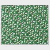 Weiße Calla-Lilien Geschenkpapier (Flach)