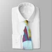 Weiße Calla Lilies künstlerische Schnitt Blume auf Krawatte (Gebunden)