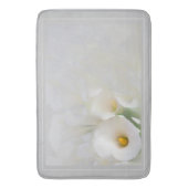 Weiße Calla Lily mit Foliage Badematte (Vorderseite Vertikal)