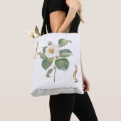 Weiße Camelia Tasche (Von Nahem)