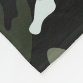 Weiße Camouflage Tarnmuster Fleecedecke (Ecke)