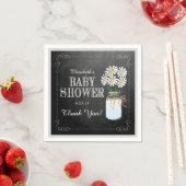 Weiße Chalkboard Mason Jar Vintag Look Dusche Serviette (Beispiel)
