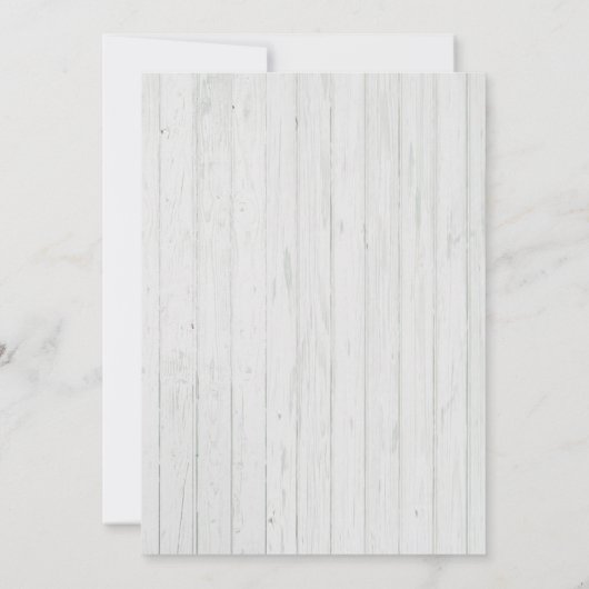 Weiße Champagner-Blume Elegante Rustikale Hochzeit Einladung (Rückseite)