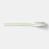 Weiße Chic grüne Streifen Ripsband (Vorderseite)