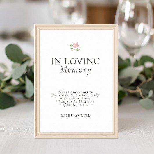Weiße | Chic-Hochzeit In Loving Memory Poster