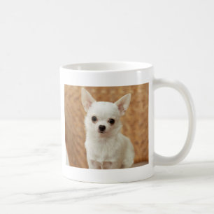 Weiße Chihuahua Kaffeetasse