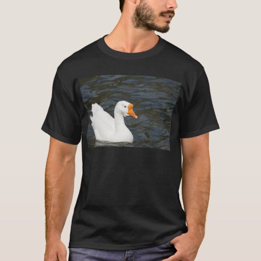Weiße chinesische Gans T-Shirt (Vorderseite)