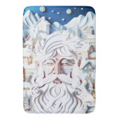 WEISSE CHRISTMAS BADEMATTE (Vorderseite Vertikal)