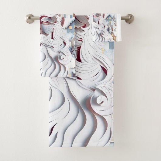 WEISSE CHRISTMAS BADHANDTUCH SET (Insitu)