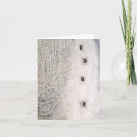 WEISSE CHRISTMAS FEIERTAGSKARTE (Vorderseite)