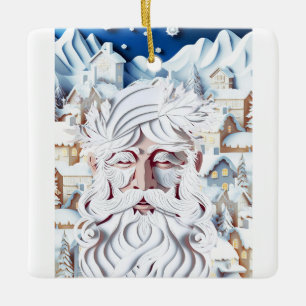 WEISSE CHRISTMAS KERAMIKORNAMENT