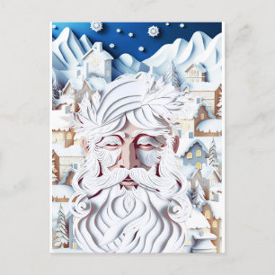 WEISSE CHRISTMAS POSTKARTE