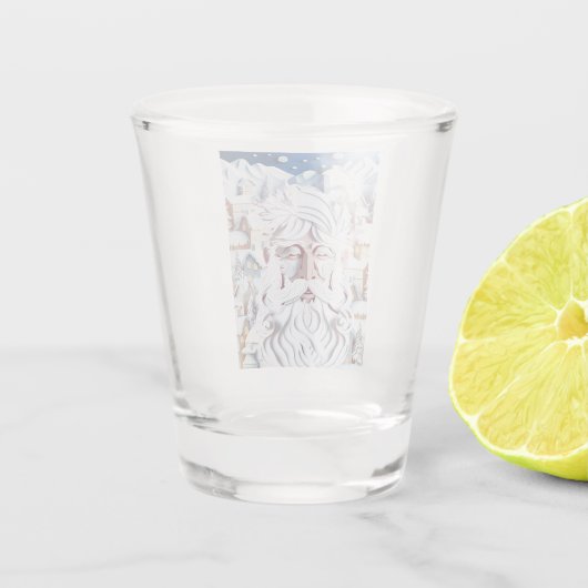 WEISSE CHRISTMAS SCHNAPSGLAS (Rückseite)