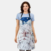 WEISSE CHRISTMAS SCHÜRZE (Getragen)