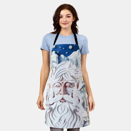 WEISSE CHRISTMAS SCHÜRZE (Getragen)