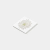 Weiße Chrysantheme-Haftnotizen Post-it Klebezettel (angewinkelt)