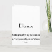 Weiße Chrysanthemen Karte (Rückseite)