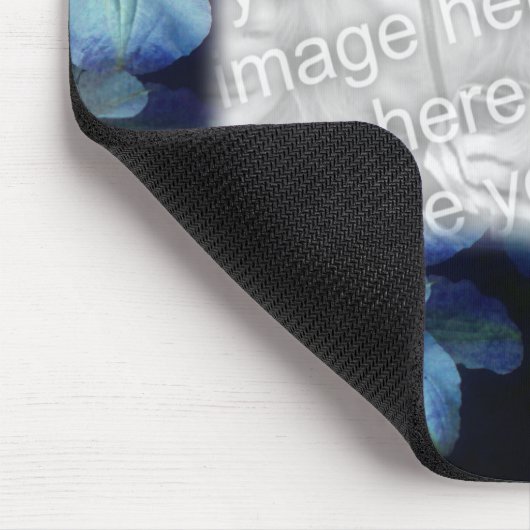 Weiße Clematitis Blume für Ihr Foto Mousepad (Ecke)