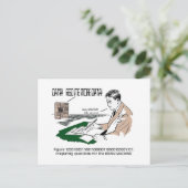 Weiße Clip Art #2 Postkarte (Stehend Vorderseite)