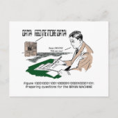 Weiße Clip Art #2 Postkarte (Vorderseite)