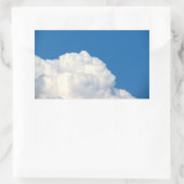 Weiße Cloud 9 Rechteckiger Aufkleber (Tasche)