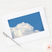 Weiße Cloud 9 Rechteckiger Aufkleber (Umschlag)
