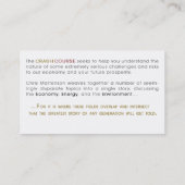 Weiße cmpromo-Karte (allgemein) Visitenkarte (Rückseite)