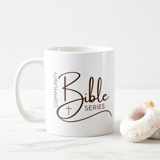 Weiße Community Bibel-Serie Tasse (Mit Donut)