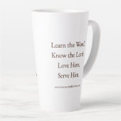 Weiße Community Bible Series Tasse (Rechte Ecke)