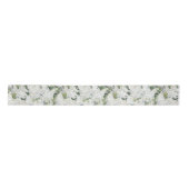 Weiße Creme-Blumen Hochzeit Chic Satinband (Vorderseite)