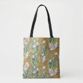 Weiße Crocuses Garden Blume Botanic Floral Khakis Tasche (Vorderseite)