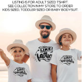 Weiße Daddy und ich passen Vater Tochter zusammen T-Shirt