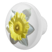Weiße Daffodil  Keramikknauf (Rechts)