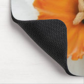 Weiße Daffodil Mousepad (Ecke)