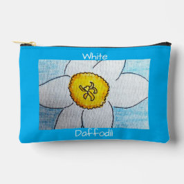 Weiße Daffodil Zubehörtasche