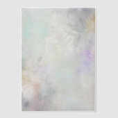 Weiße Dahlia mit Lila und blauen Akzenten Pergament Einladungen (Vorderseite)