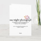 Weiße Dahlie durch AnnaWight Karte (Rückseite)