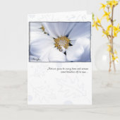 Weiße Dahlie durch AnnaWight Karte (Gelbe Blume)