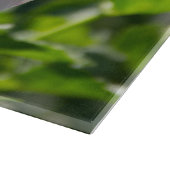 Weiße Dahlie im Foto Schneidebrett (Ecke)