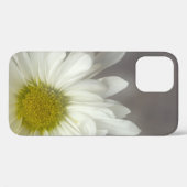Weiße Daisy auf Grau Case-Mate iPhone Hülle (Rückseite (Horizontal))